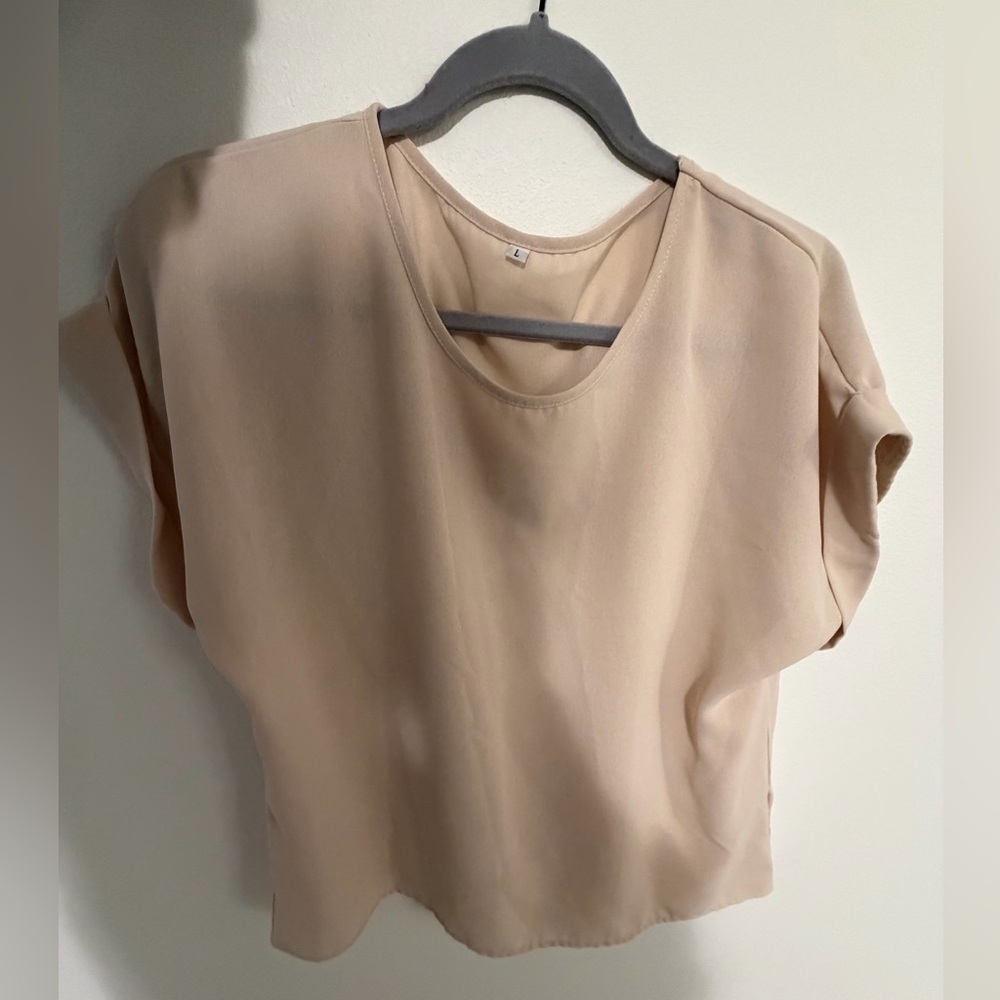 Chic Beige Women's Blouse